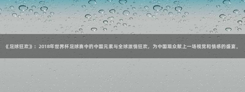 英足总杯直播：《足球狂欢》：2018年世界杯足球赛中的中国元素与全球激情狂欢，为中国观众献上一场视觉和情感的盛宴。